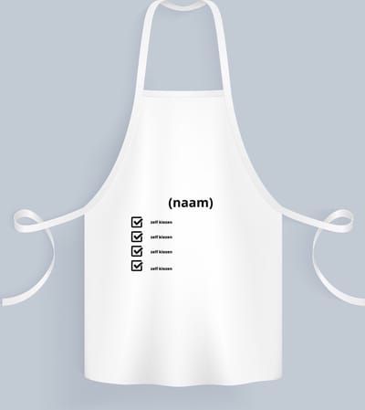 Akyol - recept voor koffie eigen keuze en met je eigen naam Keukenschort - Koffie - koffie drinkers/liefhebbers - eigen koffie recept - verjaardagscadeau - cadeau - kado - geschenk - verjaardag - collega's - 82 bij 71 cm