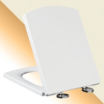 Toiletbril Soft Close - WC Deksel - Badkamer Vernieuwen - Geruisloos Sluitend Mechanisme - 345 x 43 cm - Wit