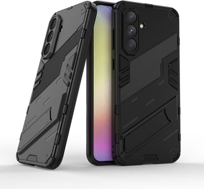 Solidenz Hoesje geschikt voor Samsung A56 Hoesje - StandGuard Xtreme - Zwart