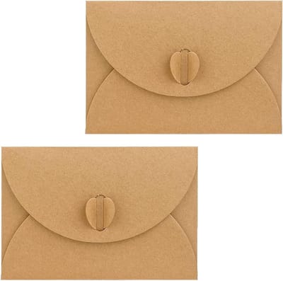 Hartvormige Enveloppen voor Cadeaukaarten, Postkaarten en Wenskaarten voor Kerst en Valentijnsdag