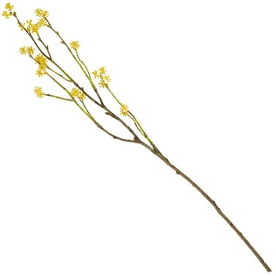Kunsttak rijstbloem 56cm geel