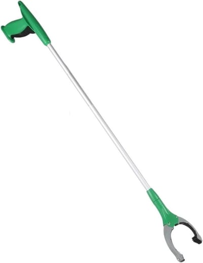 Afvalprikker Grijpstok - Keukengrijper Reacher Tool - Voorwerpen Pakken - Met Punt en Slip-Kaak - 85 cm - Groen