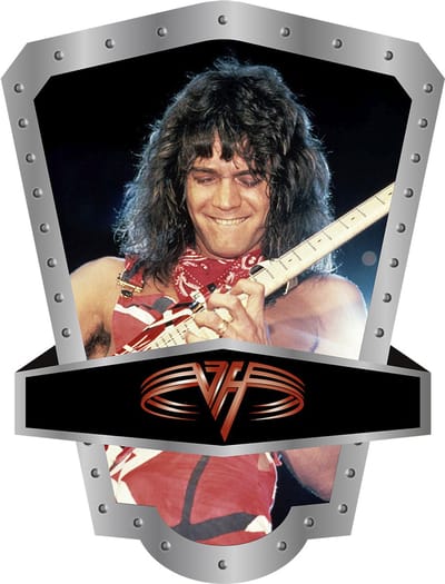 Signs USA - Muziek schild - hoog - Eddy van Halen Early Years - 40 x 52,5 cm
