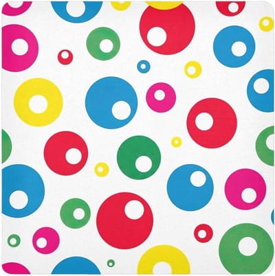 Zelfklevende Doek - Beschermende Omslag - Elektronica Opbergen - Opvouwbaar Ontwerp - 217x217 inch - Polka Dots Rood