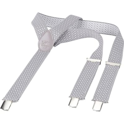Jan Vanderstorm herren Bretels - 130 - lichtgrijs - Plus Size