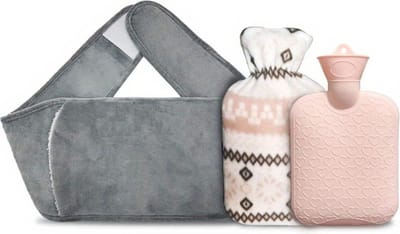 Bovista Warmwaterzak Met Hoes - Warmwaterkruik - Warmtekussen - Warmtekruik - Knuffel - Kruik - Bag - 3-Pack