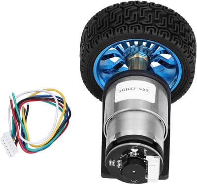 Allecto - DC12V Encoder Motor - 37RPM - Gebruik in Slimme Auto's - Hoge kwaliteit - Motoren voor voertuigen - Elektrische onderdelen - Automatisering