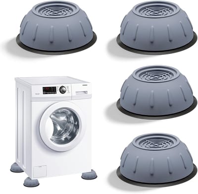 4 stuks anti-vibratie houders voor wasmachines, rubberen pads, trillingsdempers en accessoires