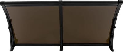 Voordeur Luifel - Regenbescherming Huis - Droog Blijven - Sterk Draagvermogen - 120 x 60 cm - Zwart
