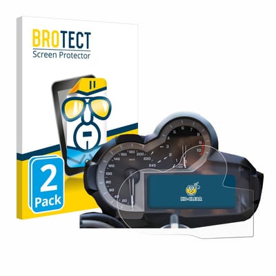 BROTECT - Screenprotector voor BMW R 1200 GS K50 2013-2018 Snelheidsmeter - Folie Beschermfolie transparant 2 Stuks