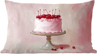 Sierkussens - Kussentjes Woonkamer - 60x40 cm - Taart - Pink - Cherry