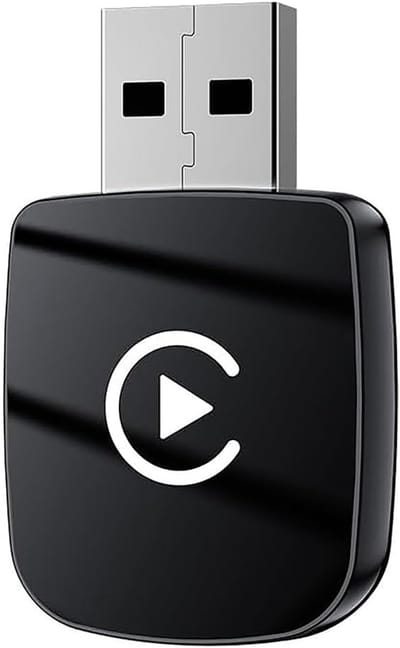Draadloze Geschikt voor CarPlay-adapter Geschikt voor Mercedes-Benz SLK R170, R171, R172, SL R129, R230, R231, R232 – USB CarPlay-dongle om van bedraad naar draadloos te gaan – Normaal-Zwart