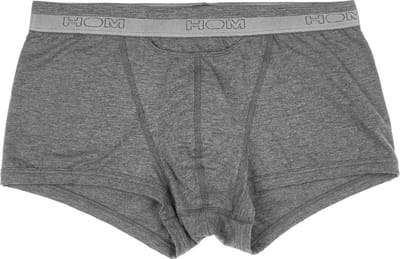 HOM HO1 boxer briefs (1-pack) - heren boxer kort met horizontale gulp - antraciet