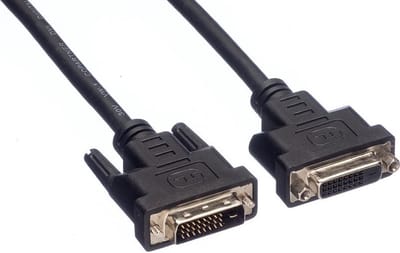 DVI-D Dual Link monitor verlengkabel / zwart - 2 meter