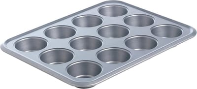 Bakvorm voor 12 Muffins Roestvrijstaal Grijs