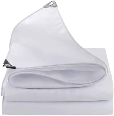 Dekzeil Vortex 400x600cm Wit - Waterdicht en Weerbestendig, Hout en 180g/m² PE - Voor Tuinmeubelen, Zwembad, Hout en Auto