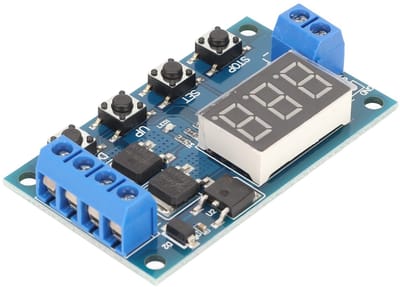 Dailygoods- Tijdvertragingsrelais Digitale Dual MOS Tube Control Board - Schakelaar - Printplaat - Smart Home Controller - Breed voltage 5-30V - Noodstopfunctie - Schakelbord