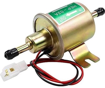 Elektrische Brandstofpomp - Brandstofpomp Benzine - Brandstoftoevoer Motor - Zuigtype Ontwerp - 5/16 Inch Inline - Goud