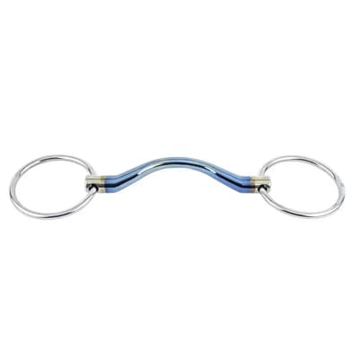 Dubbel bit voor paarden Trust Sweet Iron Loose ring medium port