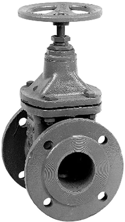 GRUNDFOS Toebehoren v.vuil-/afvalwaterpomp. Afsluitschuif DN100 PN10 grijs gietijzer, 96002012