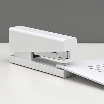 Nietmachine Bureau - Handmatige Nietmachine - Documenten Nieten - Met Opbergruimte - 3 x 2 x 1 cm - Zwart