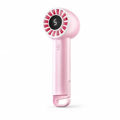 VHV-Stille Bureauventilator met 5 Snelheden - Krachtige Draagbare Ventilator met Ophanghaak - USB Ventilator met Borstelloze Motor 3000rpm - Ideaal voor Kantoor Slaapkamer en Reizen - Compact Design