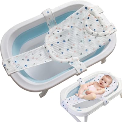 Baby bath support pillow - non-slip baby hanging pad - baby bath accessory - bath seat baby - baby bath mat