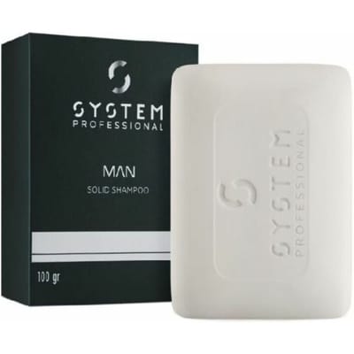 System Professional Man Solid Shampoo 100 gr - 100 gr- Normale shampoo - Voor Alle haartypes -