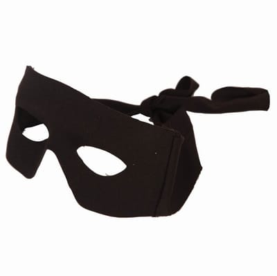 Faram Oogmasker - zwart - volwassenen - boevenmasker - verkleedaccessoires