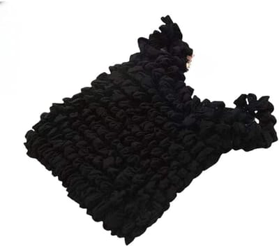 Uitbreidbare Magic Bubble Bag - grote draagbare boodschappentas - met geplooid ontwerp - milieuvriendelijke handtas - 1 stuk(zwart)