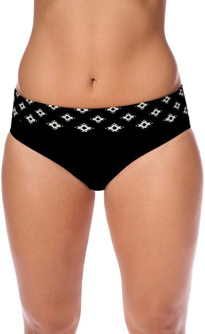 Amoena Palermo Bikini Slip Palermo HW PTY C0216 C0216 - black/off-white - maat 44