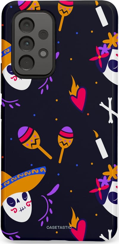 Casetastic Hoesje Geschikt voor Samsung A53 - Stijlvolle Beschermende Duo-layer Case - Muertos fiësta