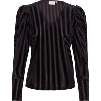 Dames-T-shirt met lange mouwen KAFFE Caca