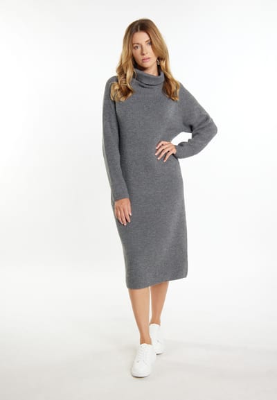 usha Jurk Dames donkergrijs gem