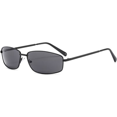 Luxe Vintage Zonnebril Y2K Metalen Frame Rechthoekige Glazen Punk Unisex Zonnebril voor Vrouwen Mannen gray