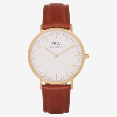 Bellezza Grande Gold Mahogany Leather