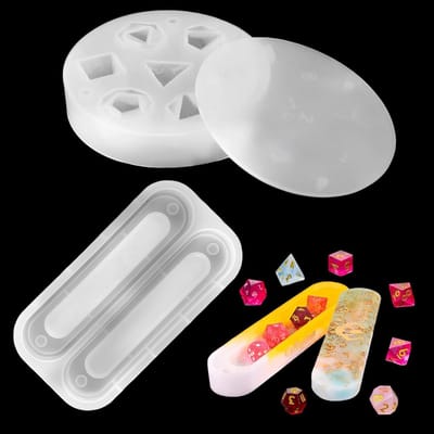 Polyedrische Dobbelstenen Mal Set met Opbergdoos voor Handgemaakte D&D Rollenspellen