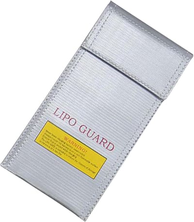 Batterij Organizer - Energie Container - Veilige Opslag - Brandwerend Materiaal - 21 x 12 cm - Grijs