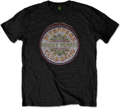 The Beatles - Original Pepper Drum Heren T-shirt - S - Zwart