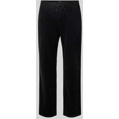 Regular fit corduroy broek met tunnelkoord