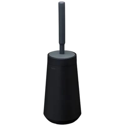 Tiger Tess - WC borstel met houder - Vrijstaand of hangend - 3M tape - met Swoop® borstel flexibel - Zwart / Antraciet