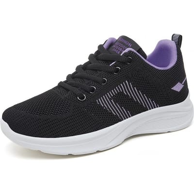 Zomer Damesschoenen Dames Mesh Oppervlak Schoenen Ademende Schoenen Zachte Zool Casual Sneaker 41 black