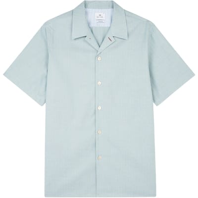 Paul Smith Mens Ss Casual Fit Shirt Lt Greyish Green Maat: S | Casual Overhemden Outlet | Heren | Groen