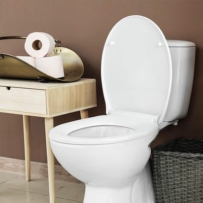 Hoogwaardige wc-bril, klassiek witte look - onderhoudsvriendelijk thermoplast - Quick up & Clean-functie - softclosemechanisme - comfortabele montage van boven/toiletbril