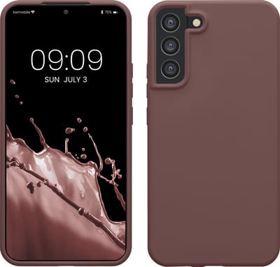 kwmobile telefoonhoesje geschikt voor Samsung Galaxy S22 Plus - Hoesje met siliconen coating - Smartphone case in druivenblauw