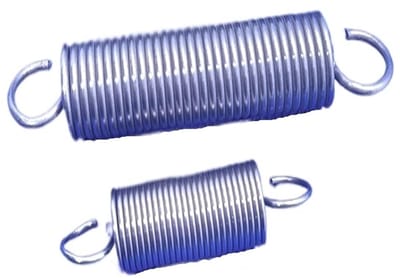 Trekveren Roestvrij Staal - Verlengkabel Open Haak - Apparaten Repareren - Elastische Veerkracht - 120 mm Lengte - Metaal