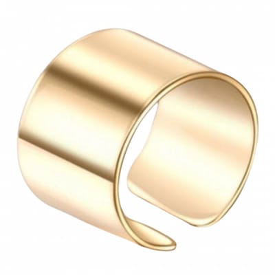 Earcuff - goudkleurig - glad - Charme Bijoux