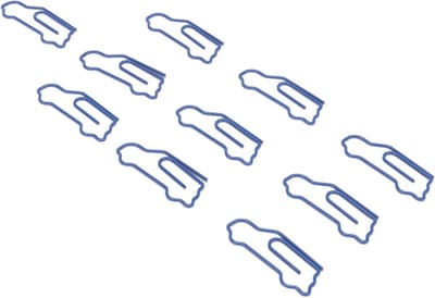 Dailygoods- Kantoorclips 100 stuks - Auto-vormige Clips - Metaal - Lichtgewicht - Draagbaar - Uniek ontwerp voor documentorganisatie - Papierclips