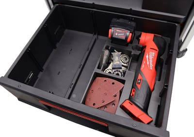 Milwaukee Packout 2 lades kist inzet voor M18 FMT multitool – Gereedschapskoffer insert - Professioneel 3D geprint | Organizer tray | Packout accessoire