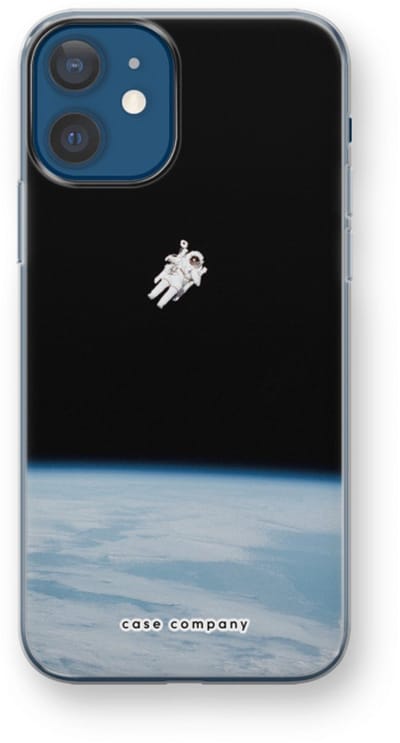 Case Company® - Hoesje geschikt voor iPhone 12 mini hoesje - Alone in Space - Soft Cover Telefoonhoesje - Bescherming aan alle Kanten en Schermrand